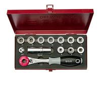 Set di chiavi passanti da 1/2” 40 in 1 con diversi inserti per chiavi a bussola e cricchetto passante | 13 pezzi | No.3960 | WGB