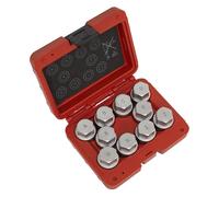 Set Di Chiavi Per Dadi Di Ruota Bloccanti Sealey 10 Pezzi - Land Rover SX222