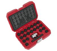 Set Di Chiavi Per Dadi Di Ruota Bloccanti Sealey 22 Pezzi - VAG SX220