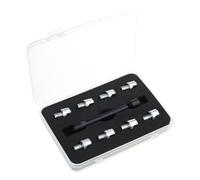 Set di chiavi per la regolazione della tensione dei raggi del motociclo, per la maggior parte delle manopole delle moto, strumento di riparazione con 10 punte temprate da 5,0 a 6,8 mm