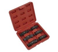 Set Di Chiavi Per Tappi Di Scarico Olio Sealey 6 Pezzi Doppio Estremità AK658