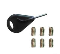 Set di chiavi per timone e viti per la manutenzione delle pinne FCS Surfboard in PVC leggero e materiali metallici per un uso a lungo termine