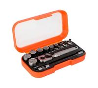 Set di chiavi quadrate da 1/4" con profilo biesagonale metrico, 13 pezzi