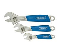 Draper 88598 Impugnatura Morbida Chiave Regolabile Set 3 Pezzi