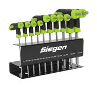 Set Di Chiavi Sealey TRX-Star 10 Pezzi T-Manico S01151