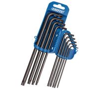 Set Di Chiavi Torx Star Extra Lunghe 9 Pezzi Con Supporto In Plastica 33748