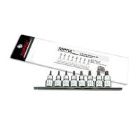 Set di chiavi TORX TOPTUL 1/2 pollici 8 Stk T20, T25, T27, T30, T40, T45, T50, T55
