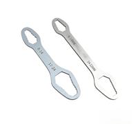 Set di chiavi Torx universali a doppia estremità, chiave inglese regolabile autoserrante da 8-24 mm, chiave multifunzione a doppia estremità per auto, bici, riparazioni domestiche (argento, 8-22 mm/8