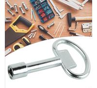 Set di chiavi triangolari interne per valvole dell'acqua, contatori del gas e serrature elettriche per armadietti, in lega di zinco, con foro portachiavi, compatibile