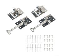 Set di chiavistello per porta camper in acciaio inossidabile per camper e rimorchi, fermo da 15,2 cm con resistenza agli agenti atmosferici e hardware di installazione