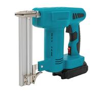 Set di chiodi a batteria, 2 in 1, pistola elettrica per unghie, profondità regolabile, pistola per unghie con 2400 chiodi e graffette per legno fai da te