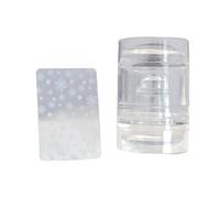 Set di chiodi in silicone 3 in 1 con raschietto per un facile trasferimento del modello e manicure veloce, facile da progettare, in silicone