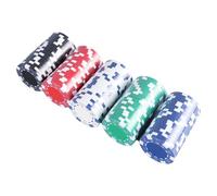 Set di chip da poker - Texas Holdem - Chip da gioco professionale | Set di scatole per il trasporto in alluminio, chip da gioco ponderati, organizer classico per accessori da poker per feste, tornei e