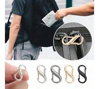 Set di chiusure a cerniera per zaino con moschettone a doppia apertura a forma di S, accessori essenziali da viaggio per donne, crociera, campeggio, spiaggia, vacanze e ritorno a scuola 1 pezzo di col