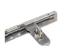 Set di chiusure for lucchetto a barilotto in acciaio inossidabile con bullone chiusura for cancello scorrevole, spazzolato(10 Inches)