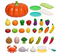 Set di cibo giocattolo per bambini | giocattolo realistica per classificare e simulare, giochi da impilare e classificare, per scuola, supermercato, fattoria, carrello della spesa e cucina