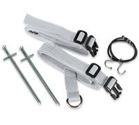 Set di cinghie antitempesta dometic per tende da sole 4 pezzi composto da 2 cinghie antitempesta e 2 picchetti nebbia