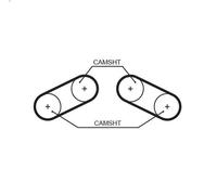 Set di cinghie dentate GATES K015527XS per MG MG ZT 2.5 2001-2005