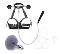 Set di cinghie di contenimento in pelle nera per yoga (2 pezzi), ideali per gli esercizi e lo stretching degli appassionati di yoga