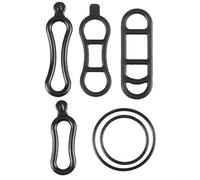 Set di cinghie per fari in silicone con elastici, compatibili con vari tipi di bici e attrezzi da esterno