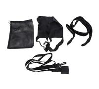 Set di cinture per allenamento di resistenza al nuoto portatile sicuro e professionale con paracadute da nuoto per bambini e adulti (Nera)
