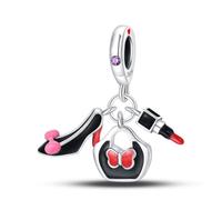 Set di ciondoli da cerimonia in tre pezzi, accessorio per braccialetto in argento Sterling 925, compatibile con collana braccialetto Pandora, regalo per le donne