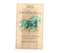 Set di ciondoli in acrilico a forma di cavallo, include biglietti di affermazione per compleanno, matrimonio, capodanno cinese, set di ciondoli in acrilico, include biglietti di affermazione per