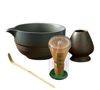 Set Di Ciotola Whisk Matcha - Completa Il Kit Da Tè Giapponese Con Ciotola Da Beccuccio, Frusta Di, Paletta E Supporto | Set Di Cerimonie Tradizionali, Strumenti Di Grestra Per Gli Amanti, Acces