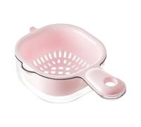Set di ciotole da cucina con cestello di scarico per frutta, a doppio strato, colino da cucina, cestello per lavaggio verdure per scolare gli alimenti