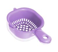 Set di ciotole da cucina con cestello di scarico per frutta, a doppio strato, colino da cucina, cestello per lavaggio verdure per scolare gli alimenti