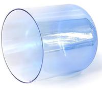 Set di ciotole di cristallo per il canto, Ciotola tibetana in cristallo di quarzo di alta qualità da 8 pollici, 432 Hz, con percussore e O-ring(Indigo,F Note)