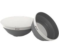 Set di ciotole e scolapasta outwell collaps 3 pezzi grigio nebbia