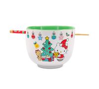 Set Di Ciotole In Ceramica Ramen Da 20 Once Con Bacchette Hello Kitty Sanrio