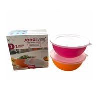 Set di ciotole Omada Sanaliving Bowls Set 1,7L + 1,7L & 2x lids