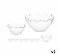 Set di Ciotole Pasabahce Hasir Trasparente Vetro 31 x 25,5 x 24,5 cm [2 Unità