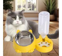 Set di ciotole per acqua e cibo per animali domestici, mangiatoia cibo e