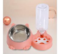 Set di ciotole per acqua e cibo per animali domestici, mangiatoia cibo e