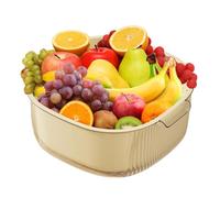 Set di ciotole per colino da cucina, cesto di lavaggio per frutta e verdura | Cesto per la biancheria doppio,Filone con ciotola per pasta, spaghetti, bacche, insalate