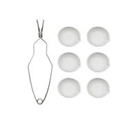 Set di ciotole per crogiolo a tazza resistente con flusso di versamento ergonomico per un processo di fusione del metallo sicuro contenitore permanente di fusione