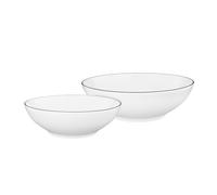Set Di Ciotole Seltmann Weiden Lido Black Line Rotonde 2-Pezzi