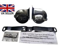 Set Di Clacson A Due Toni Cromato 510/410 HZ Tromba Subaru 2008-14 Con Supporto