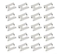 Set di clip di messa a terra, 20 piastre di terra in acciaio inox da 30,1 x 32 mm per installazione di pannelli solari domestici fotovoltaici