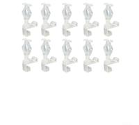 Set di clip per luci natalizie tutto in uno per grondaie, tegole del tetto, clip per lampade progettate per fissare le corde distanziate da 25,4 cm a 50,8 cm per display di illuminazione festiva