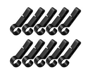 Set di clip per luci per casco - Ganci di sicurezza per fari duri da 10 pezzi, staffa sicura resistente | Manutenzione del lavoro industriale all'aperto speleologia campi di petrolio costruzione di