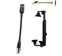 Set di clip per microfono per chitarra con connettore a 3 e 4 pin, progettato per suonare la chitarra acustica e il montaggio del microfono in diretta (D)