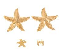 Set Di Clip Per Orecchio Da Donna In 4 Pezzi, Orecchini Per Vacanze Al Mare, Orecchini A Forma Di Stella Marina, Accessori Da Viaggio, Regali Per Feste Di Compleanno.