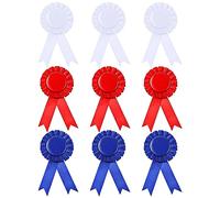 Set Di Coccarde Per Vincitori 9 Pezzi Nastri Da Torneo Rosette Dalla Prima Alla Terza Medaglie Nastri Per Eventi Sportivi Spettacoli Talenti In Classe Articoli Per Feste Fai Da Te (Bianco Blu Rosso)