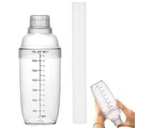 Set di cocktail shaker - Clear Drink Mixer Bottle, Bar Shaker Tool | Bartender Kit with Lemon Hammer, Built-in Strainer & Measurement Scale, Cocktail Mixing Cup for Party, Home Kitchen Use