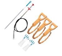 Set di coclee di scarico multiuso per blocchi di grasso per capelli Costruzione ad alta resistenza Facile conservazione 25-50 mm Compatibilità tubo Scena multipla Unclogger