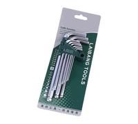 Set di codici incantesimi con estremità a sfera estesa per motore di ricerca esperto Strumento manuale permanente in metallo per riparazione e assemblaggio di automobili Chiave esagonale angolare